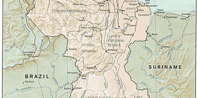 Քարտեզ փողոցների Ջորջթաունի, Գայանա 