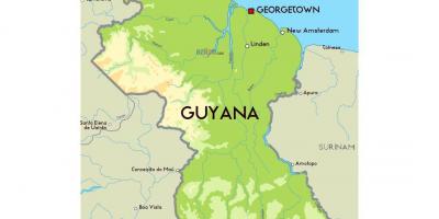 Քարտեզ Гайаны